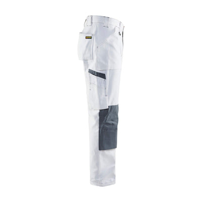 Blaklader 10911210 Painters Trousers White White Right #colour_white