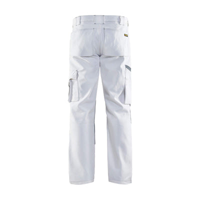 Blaklader 10911210 Painters Trousers White White Rear #colour_white