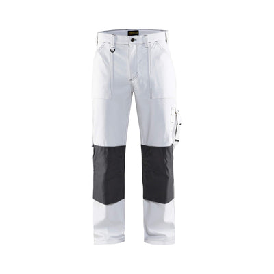 Blaklader 10911210 Painters Trousers White White/Dark Grey Main #colour_white-dark-grey