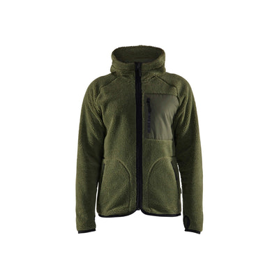 Blaklader 47252955 Pile Jacket Autumn Green Main #colour_autumn-green