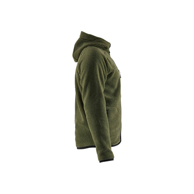 Blaklader 47252955 Pile Jacket Autumn Green Right #colour_autumn-green