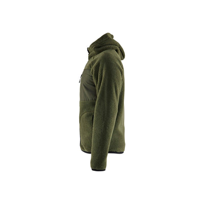 Blaklader 47252955 Pile Jacket Autumn Green Left #colour_autumn-green