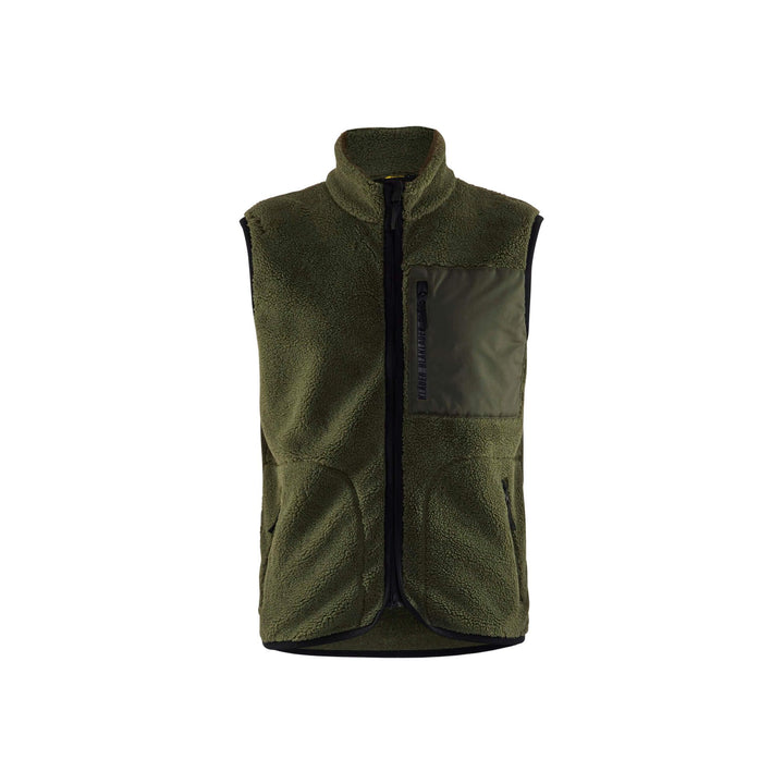 Blaklader 38202955 Pile Vest Autumn Green Main #colour_autumn-green