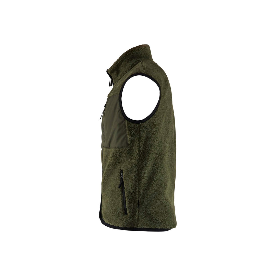 Blaklader 38202955 Pile Vest Autumn Green Left #colour_autumn-green