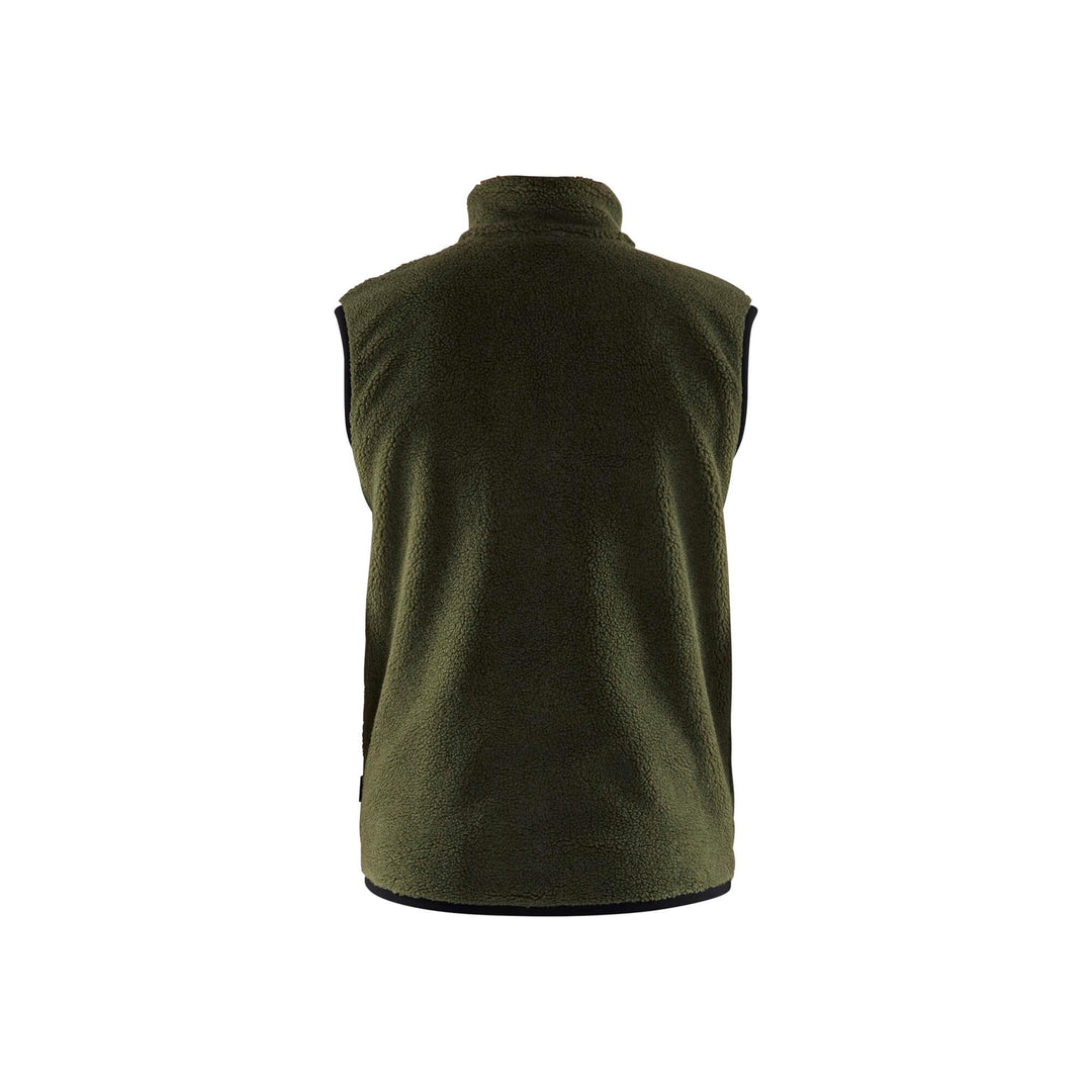 Blaklader 38202955 Pile Vest Autumn Green Rear #colour_autumn-green