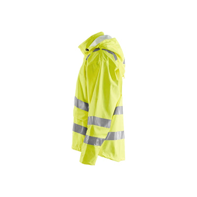 Blaklader 43032009 Rain Jacket Flame-Retardant Hi-Vis Yellow Left #colour_yellow
