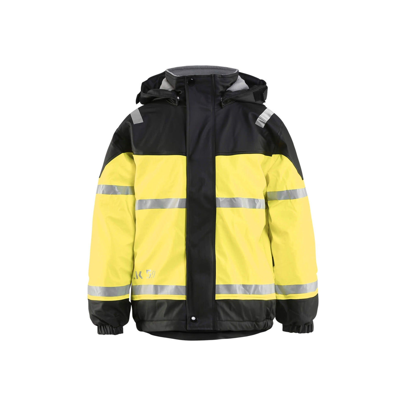 Blaklader 48602003 Rain Jacket Trousers Black/Hi-Vis Yellow Main #colour_black-hi-vis-yellow