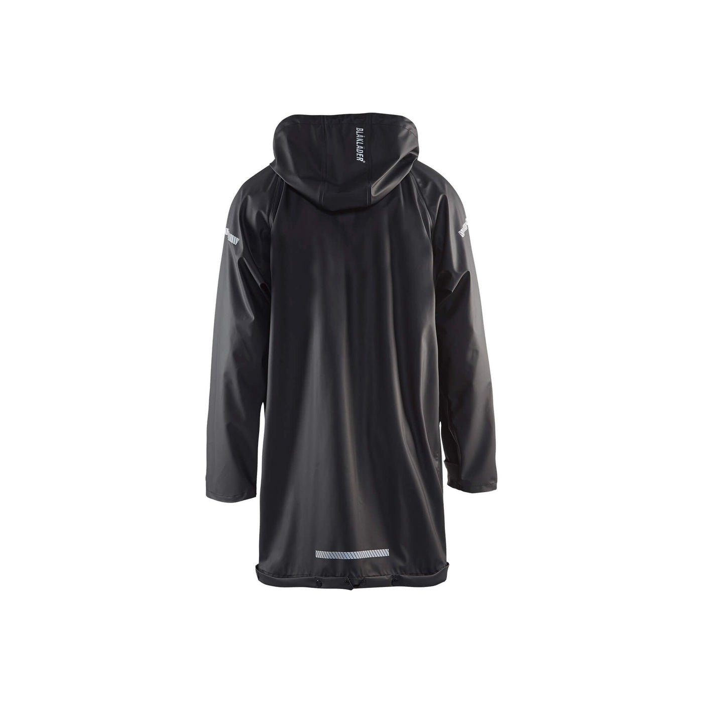 Blaklader 43012000 Rain Jacket Waterproof Black Rear #colour_black