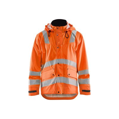 Blaklader 43022003 Rain Jacket Waterproof Orange Main #colour_orange