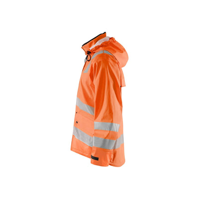 Blaklader 43022003 Rain Jacket Waterproof Orange Left #colour_orange