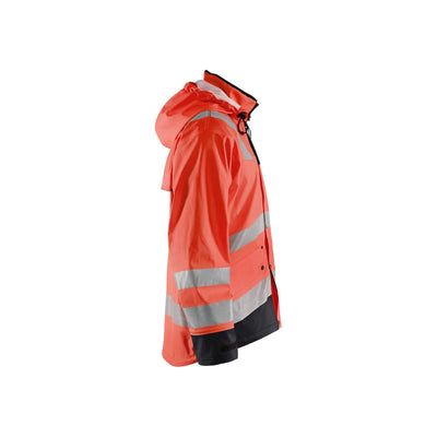 Blaklader 43022003 Rain Jacket Waterproof Red/Black Right #colour_red-black