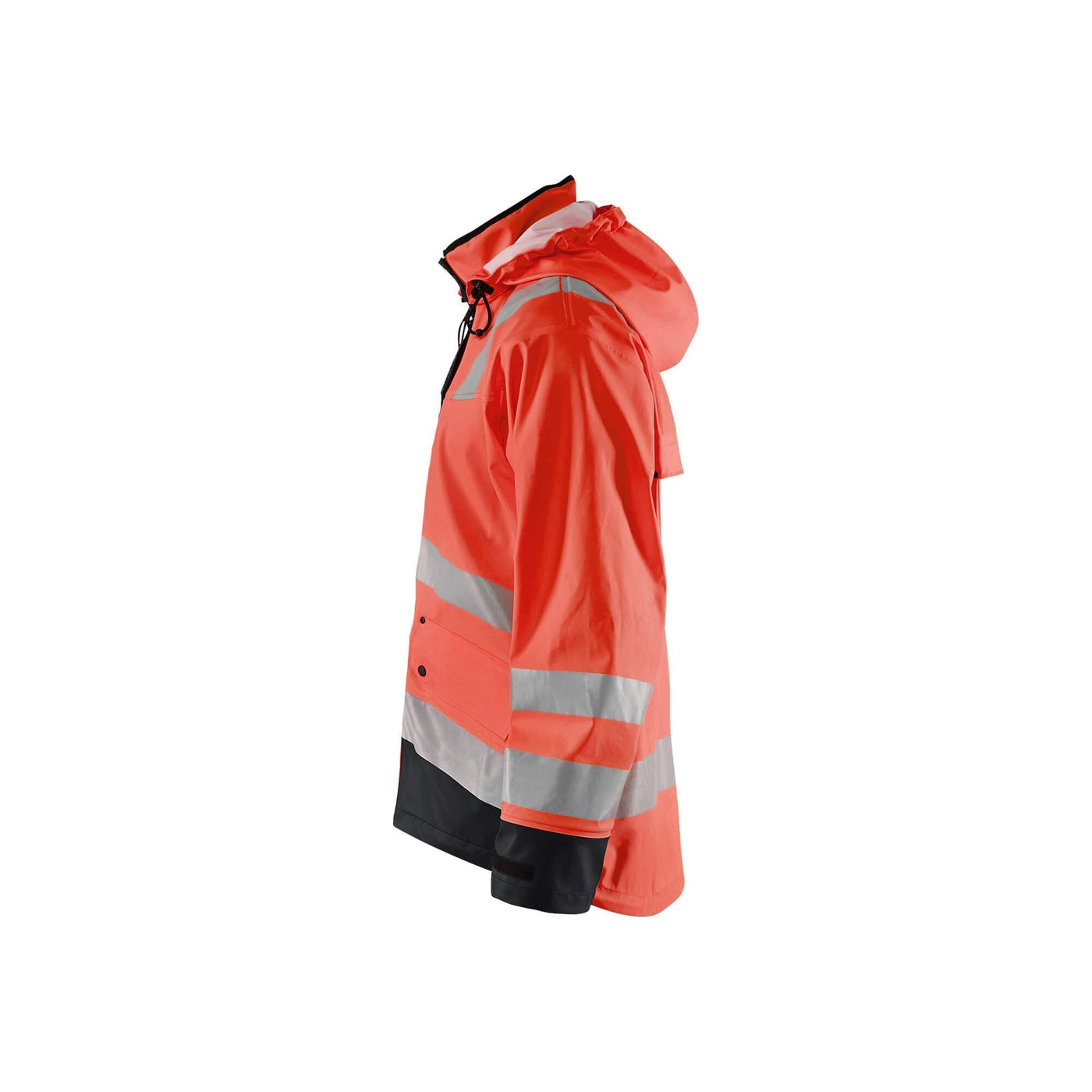 Blaklader 43022003 Rain Jacket Waterproof Red/Black Left #colour_red-black