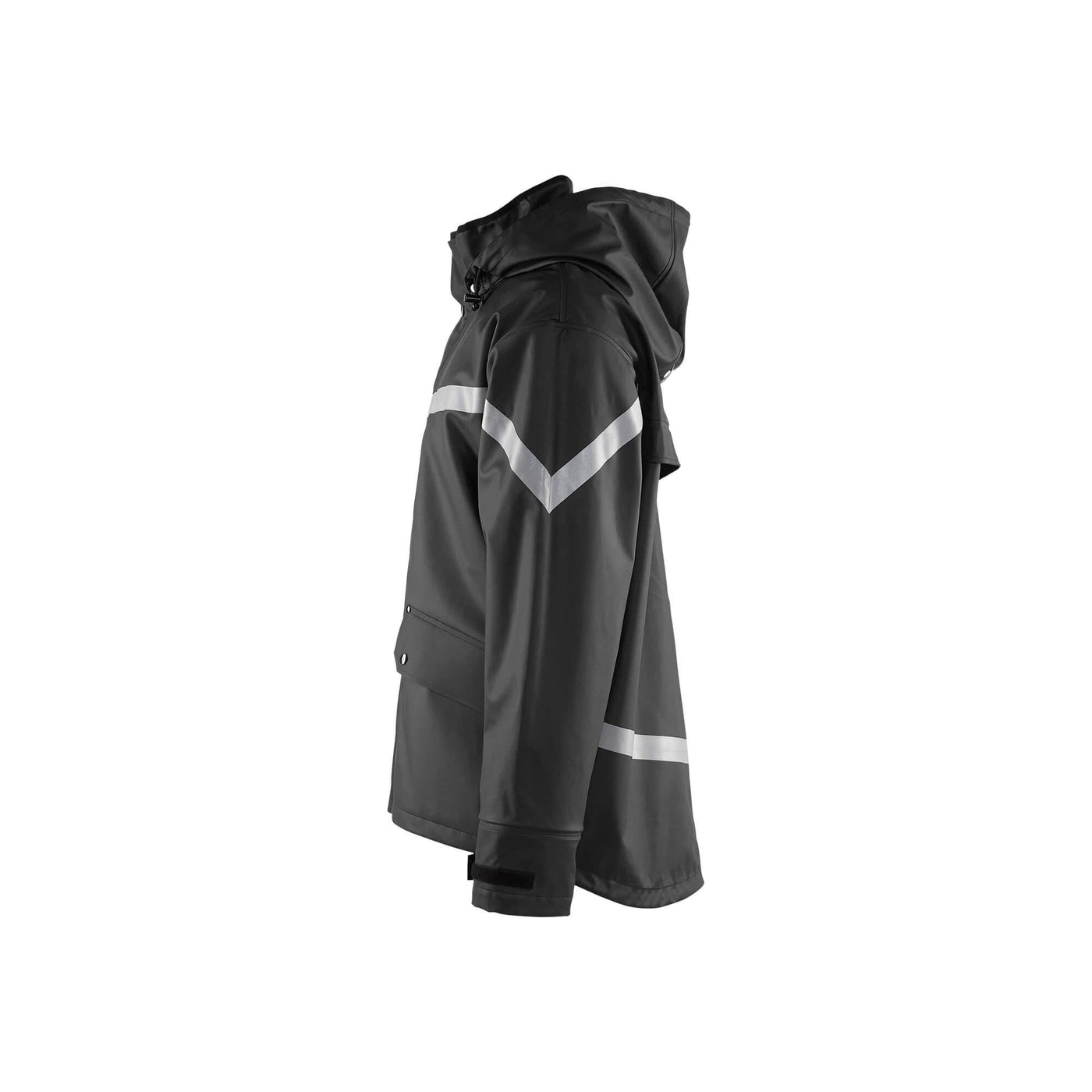 Blaklader 43052003 Rain Jacket Waterproof Black Left #colour_black