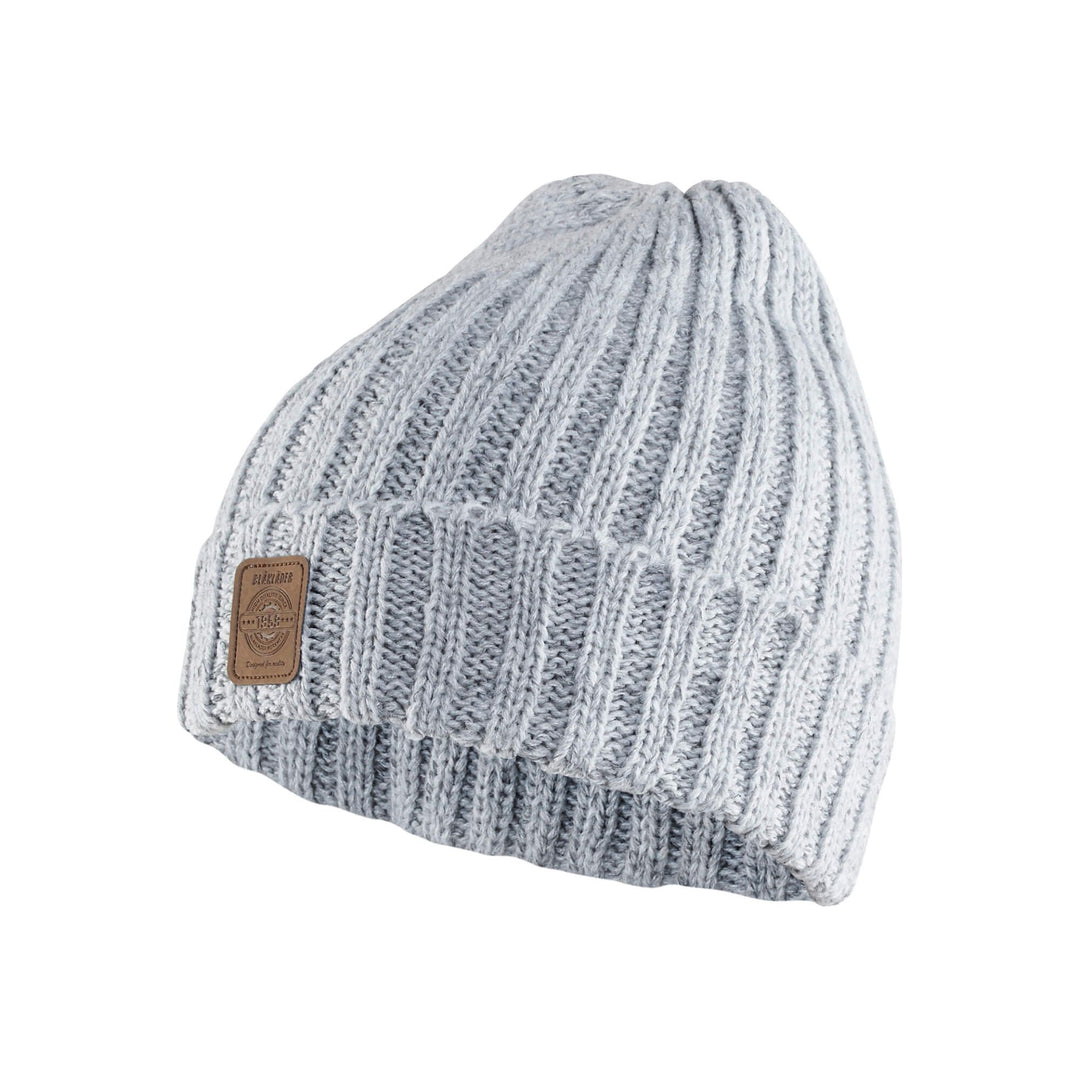 Blaklader 20272802 Reflective Knitted Beanie Hat Grey Melange Main #colour_grey-melange