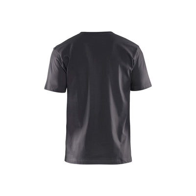 Blaklader 35351063 Reinforced Seam T-Shirt Mid Grey Rear #colour_mid-grey