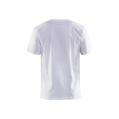 Blaklader 35351063 Reinforced Seam T-Shirt White Rear #colour_white