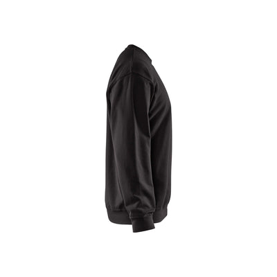 Blaklader 33401158 Round-Neck Cotton Sweatshirt Black Right #colour_black
