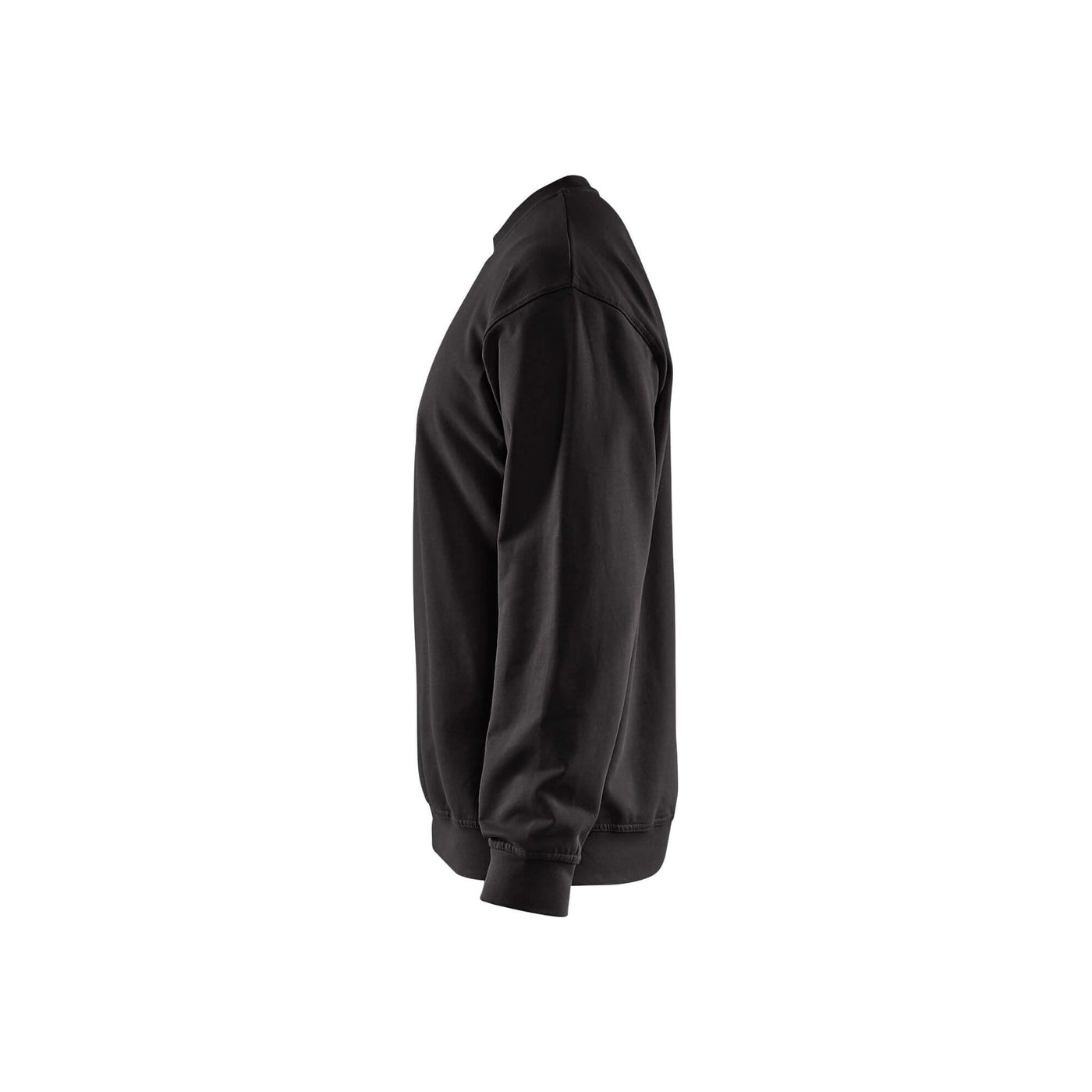 Blaklader 33401158 Round-Neck Cotton Sweatshirt Black Left #colour_black