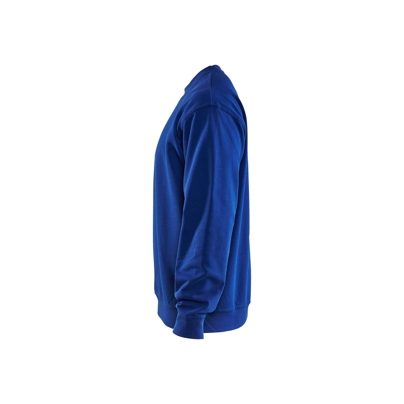 Blaklader 33401158 Round-Neck Cotton Sweatshirt Cornflower Blue Left #colour_cornflower-blue