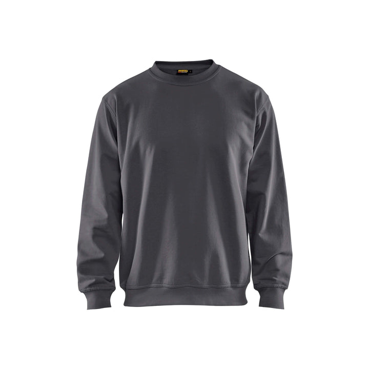 Blaklader 33401158 Round-Neck Cotton Sweatshirt Dark Grey Main #colour_dark-grey