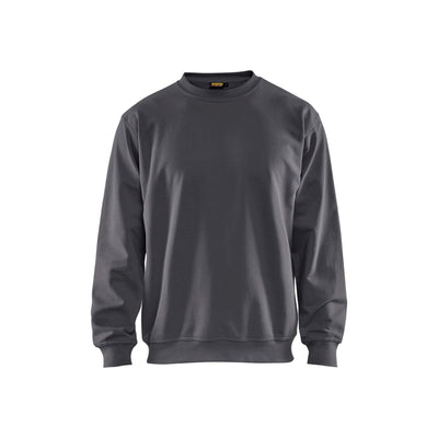 Blaklader 33401158 Round-Neck Cotton Sweatshirt Dark Grey Main #colour_dark-grey