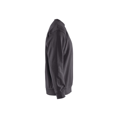 Blaklader 33401158 Round-Neck Cotton Sweatshirt Dark Grey Right #colour_dark-grey