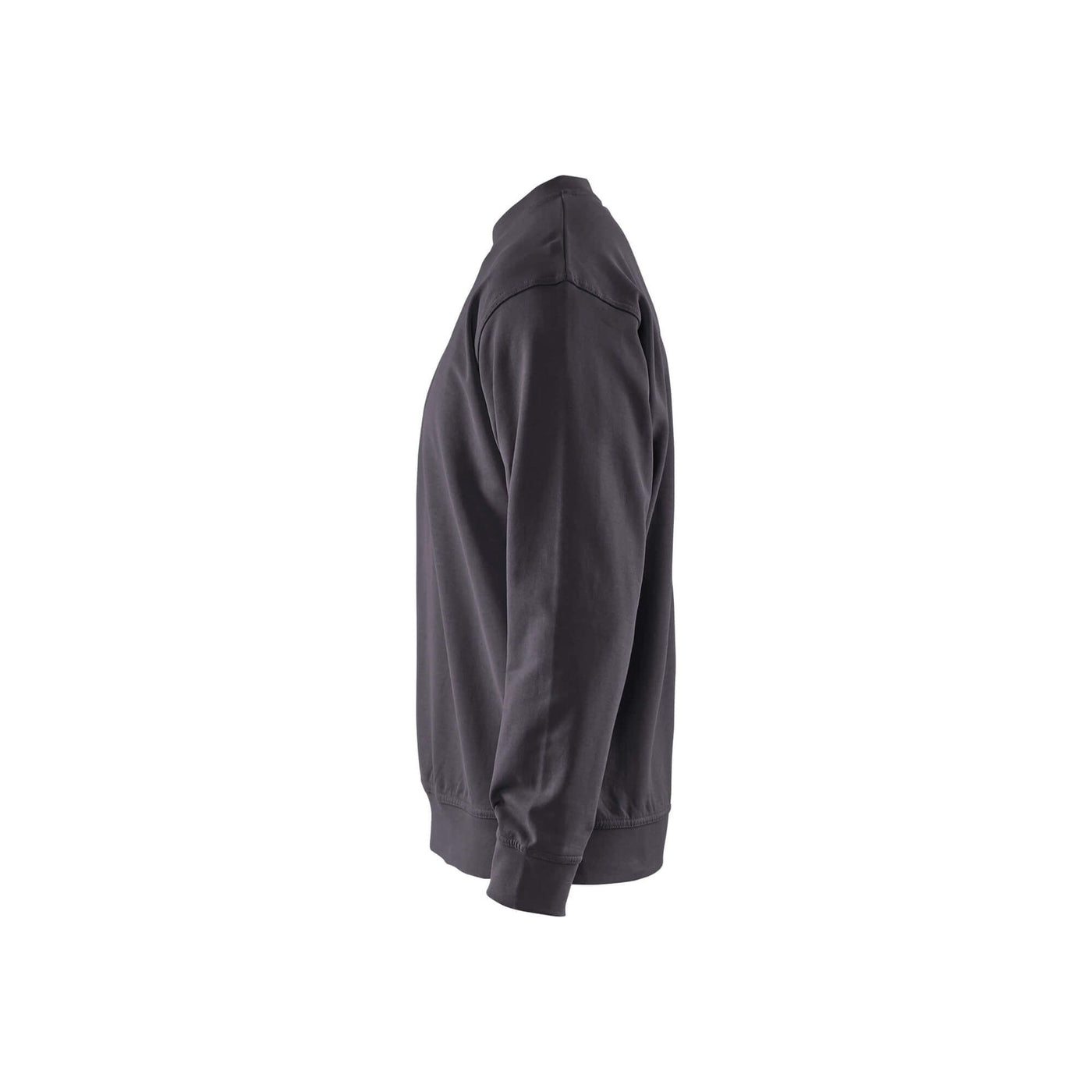 Blaklader 33401158 Round-Neck Cotton Sweatshirt Dark Grey Left #colour_dark-grey