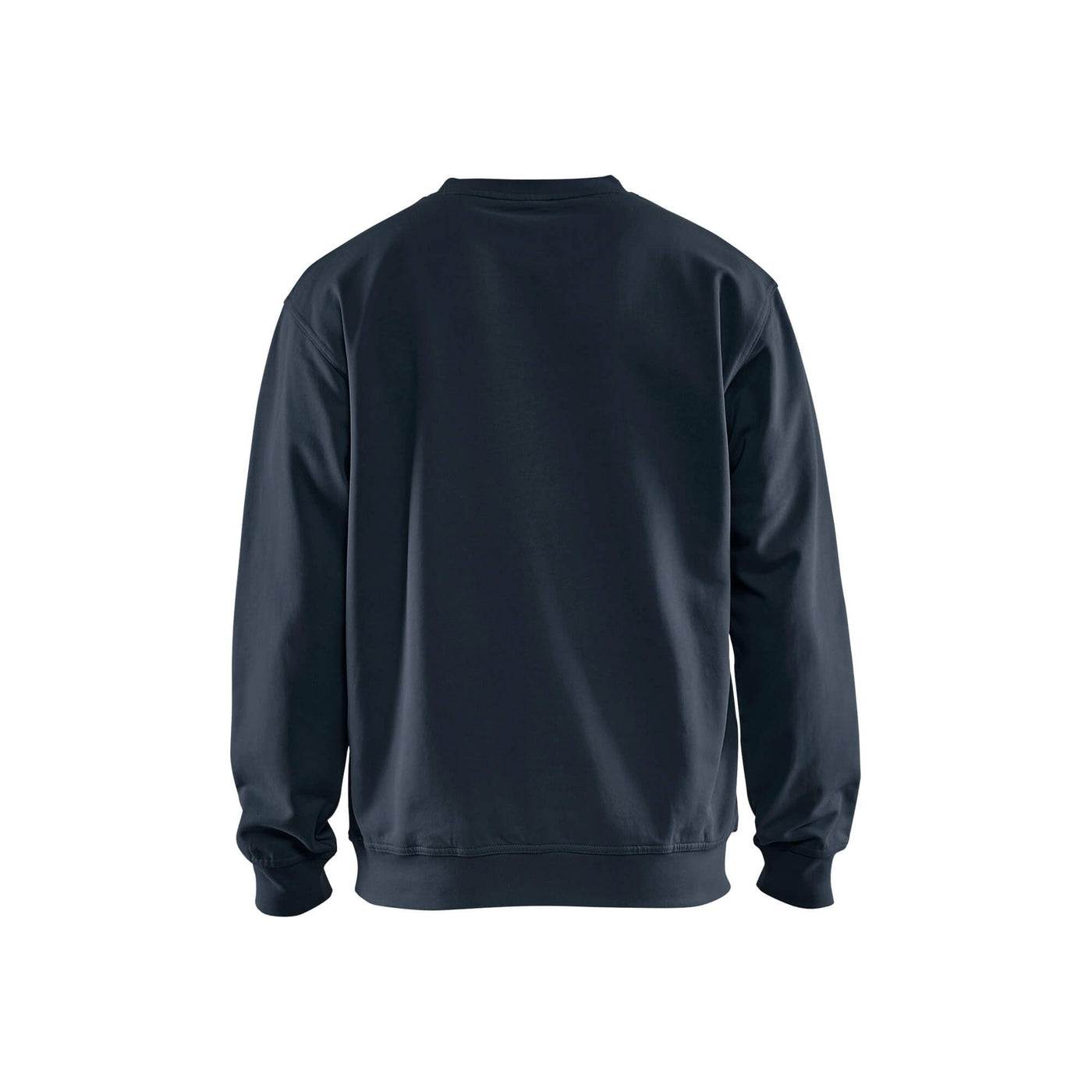 Blaklader 33401158 Round-Neck Cotton Sweatshirt Dark Navy Blue Rear #colour_dark-navy-blue