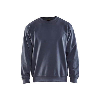 Blaklader 33401158 Round-Neck Cotton Sweatshirt Grey Main #colour_grey