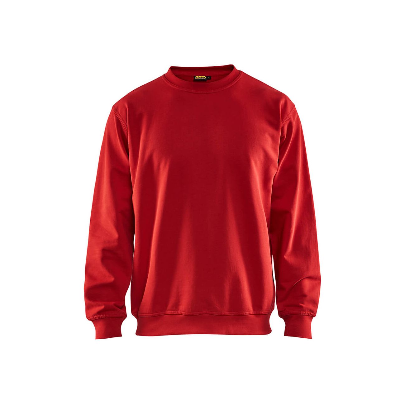 Blaklader 33401158 Round-Neck Cotton Sweatshirt Red Main #colour_red