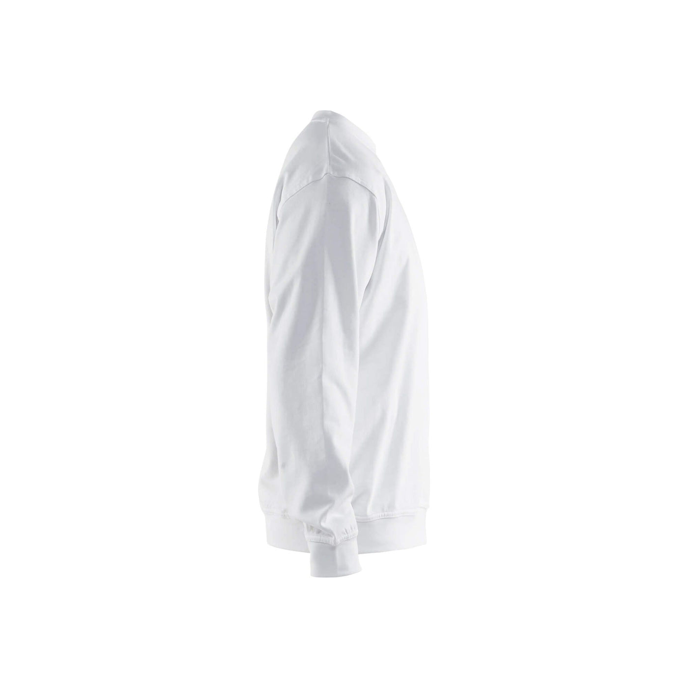 Blaklader 33401158 Round-Neck Cotton Sweatshirt White Right #colour_white