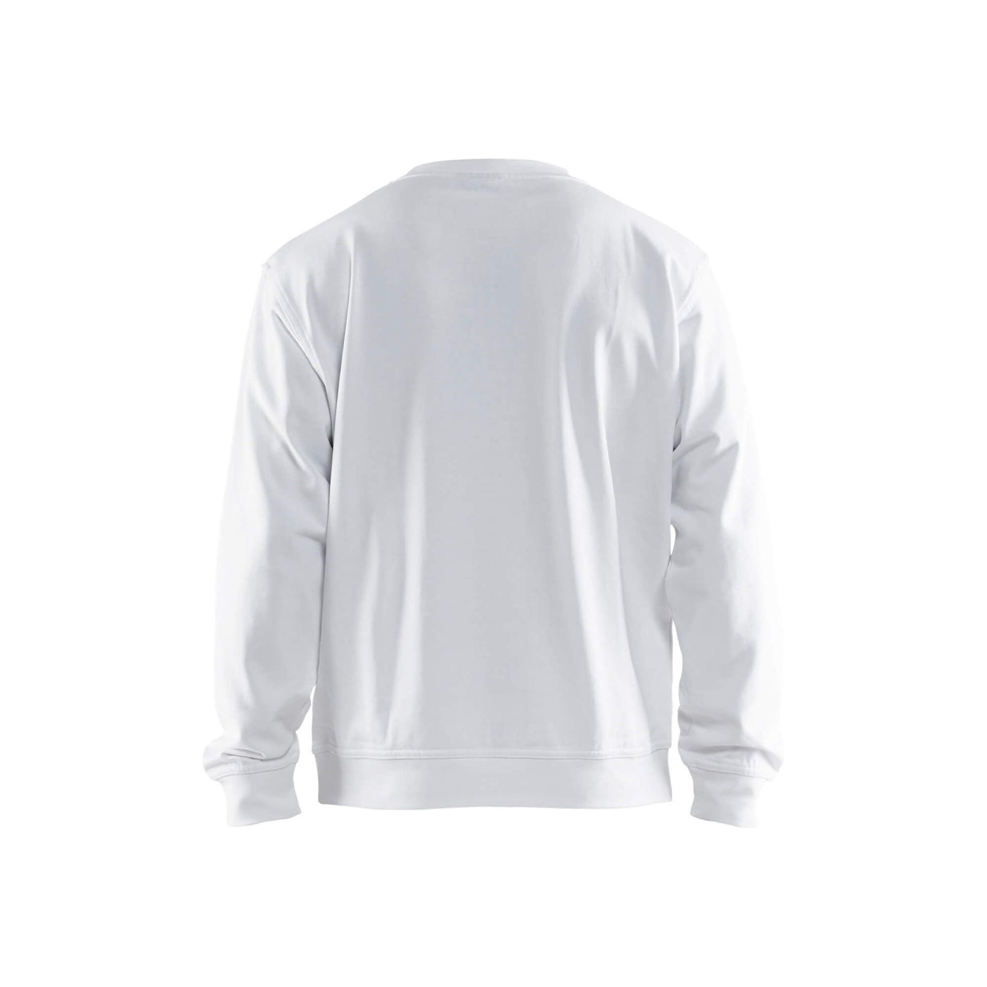 Blaklader 33401158 Round-Neck Cotton Sweatshirt White Rear #colour_white