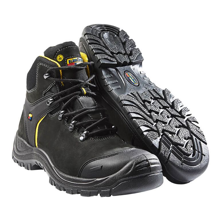 Blaklader 23181090 S3 Safety Shoe Black/Dark Grey Rear #colour_black-dark-grey