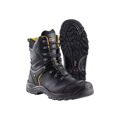 Blaklader 23221090 S3 Winter Boot Black/Dark Grey Rear #colour_black-dark-grey