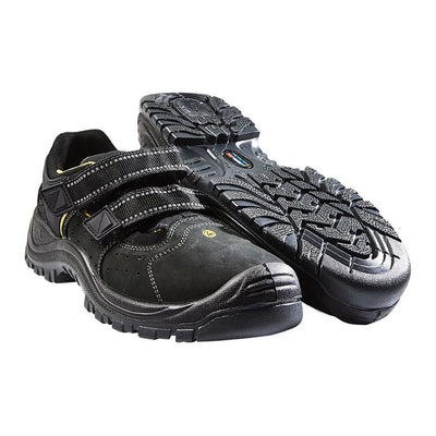 Blaklader 23161090 Safety Sandal S1P Black/Dark Grey Rear #colour_black-dark-grey