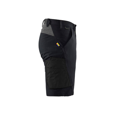 Blaklader 14231645 Service Shorts 4-Way Stretch Black/Dark Grey Right #colour_black-dark-grey