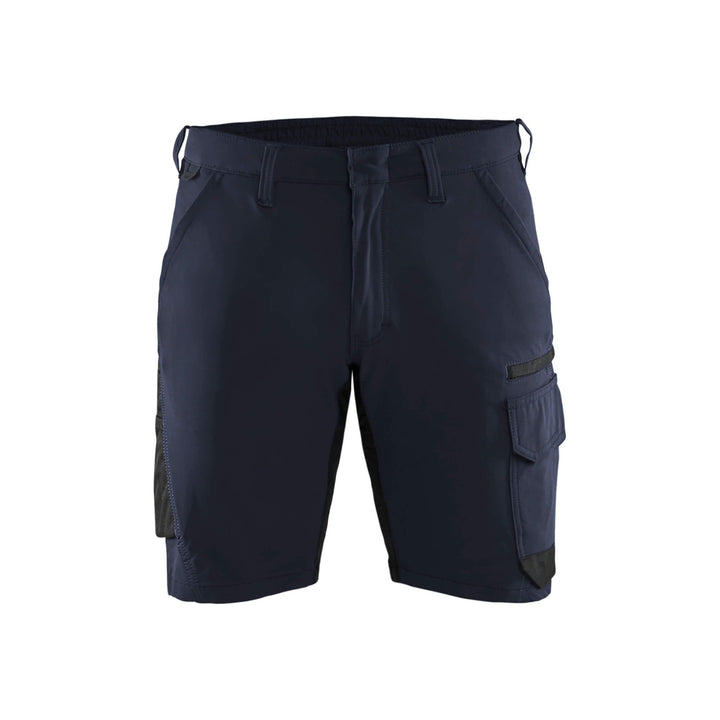 Blaklader 14231645 Service Shorts 4-Way Stretch Dark Navy Blue/Black Main #colour_dark-navy-blue-black