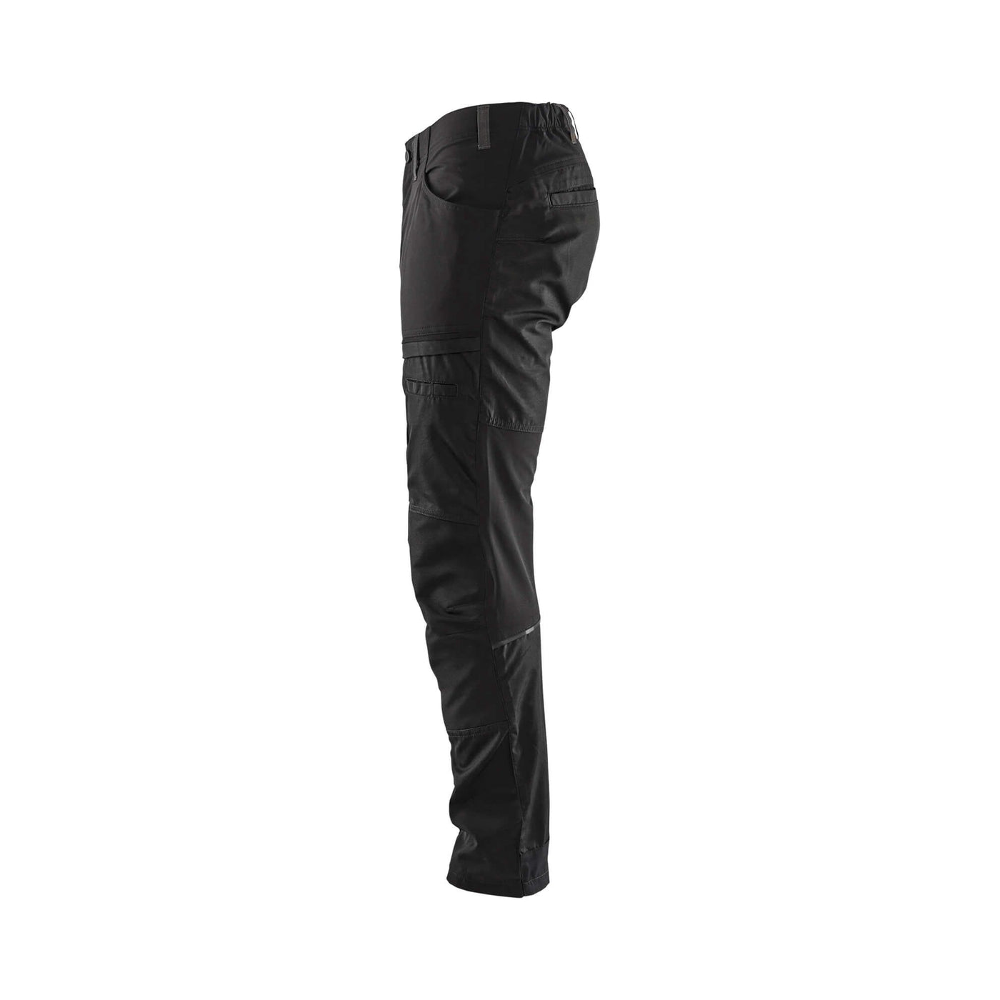 Blaklader 14561845 Service Stretch Trousers Black/Dark Grey Left #colour_black-dark-grey