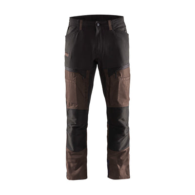 Blaklader 14561845 Service Stretch Trousers Brown/Black Main #colour_brown-black