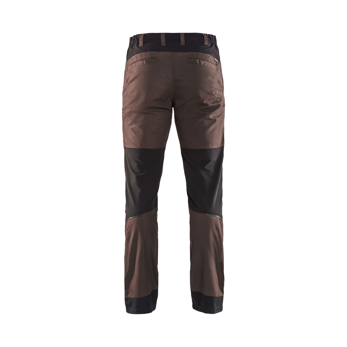 Blaklader 14561845 Service Stretch Trousers Brown/Black Rear #colour_brown-black
