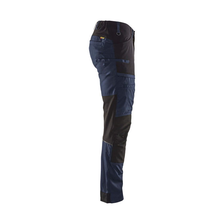 Blaklader 14561845 Service Stretch Trousers Dark Navy Blue/Black Right #colour_dark-navy-blue-black