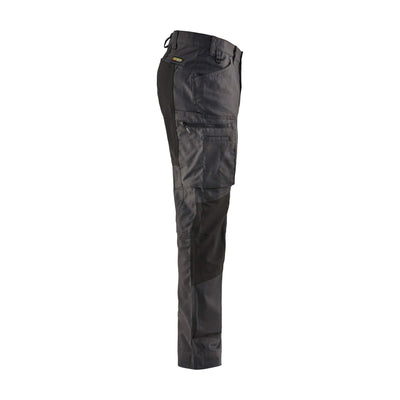 Blaklader 14591146 Service Stretch Trousers Dark Grey/Black Right #colour_dark-grey-black