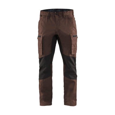 Blaklader 14591845 Service Stretch Trousers Brown/Black Main #colour_brown-black