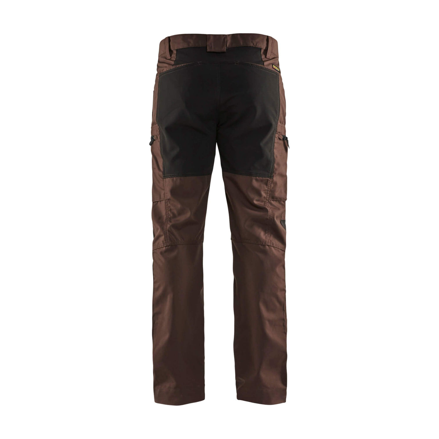 Blaklader 14591845 Service Stretch Trousers Brown/Black Rear #colour_brown-black