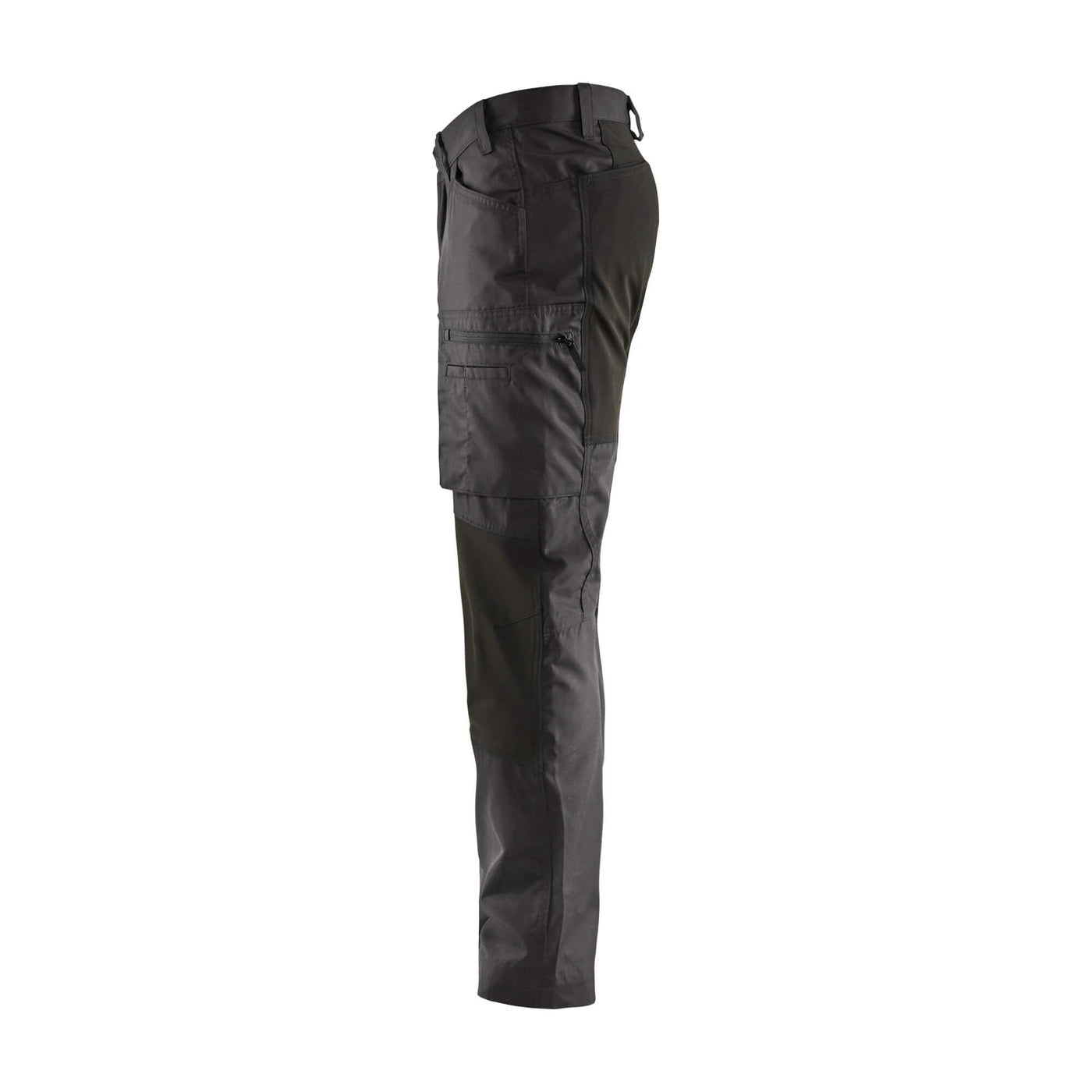 Blaklader 14591845 Service Stretch Trousers Dark Grey/Black Left #colour_dark-grey-black