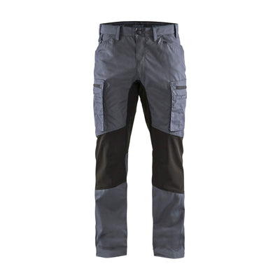 Blaklader 14591845 Service Stretch Trousers Grey/Black Main #colour_grey-black