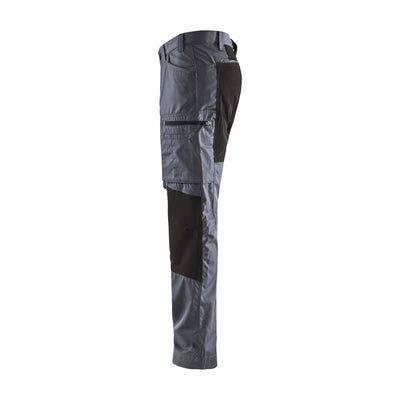 Blaklader 14591845 Service Stretch Trousers Grey/Black Left #colour_grey-black