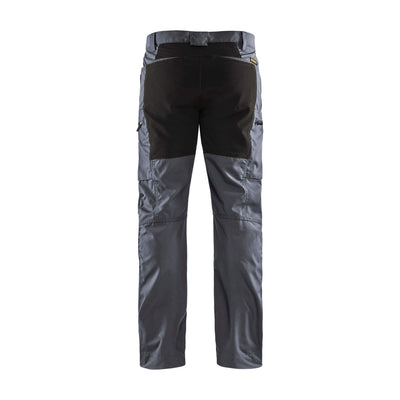 Blaklader 14591845 Service Stretch Trousers Grey/Black Rear #colour_grey-black