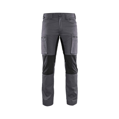 Blaklader 14591845 Service Stretch Trousers Mid Grey/Black Main #colour_mid-grey-black