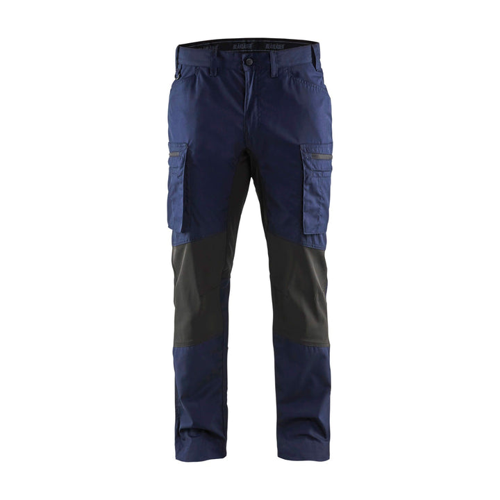 Blaklader 14591845 Service Stretch Trousers Navy Blue/Black Main #colour_navy-blue-black